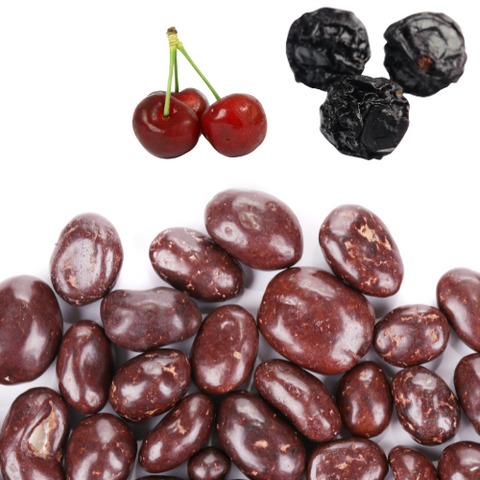 Dark Chocolate Covered Organic Dried Cherries